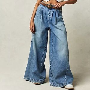 Free People - We the Free - Equinox Wide Leg Trouser Jeans